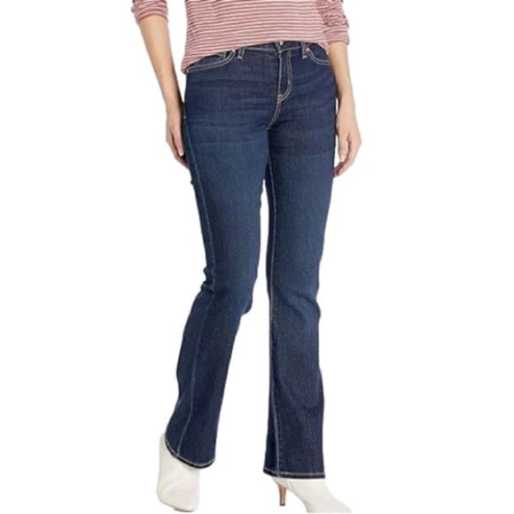 Levi’s Signature At the Waist Bootcut Jeans in Blue Women’s 12 Long - Picture 1 of 11